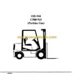 Clark C500 915 Perkins Gas Forklift Overhaul Manual (OH544)