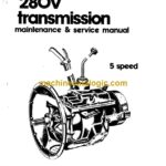 Clark 280V Transmission 5 Speed Axle and Transmission Divisions Maintenance and Service Manual