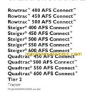Case Rowtrac 400, 450, 500 and Steiger 400, 450, 500, 550, 600 and Quadtrac 450, 500, 550, 600 AFS Connect Tier 2 Tractor Operator Manual