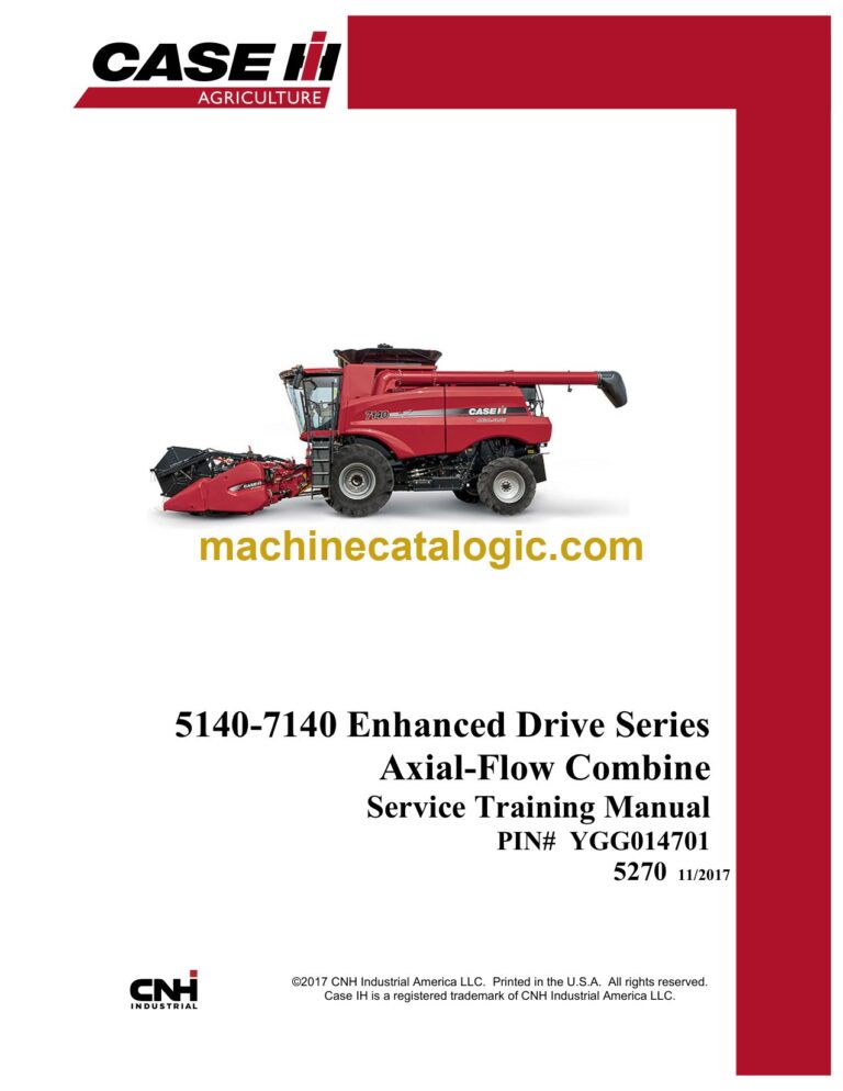 Case 5140-7140 Enhanced Drive Series Axial-Flow Combine Service Training Manual
