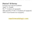 Case Patriot 50 Series Precision Farming and Guidance Viper 4+ Display Operator Manual