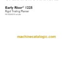 Case Early Riser 1225 Rigid Trailing Planter Operator Manual