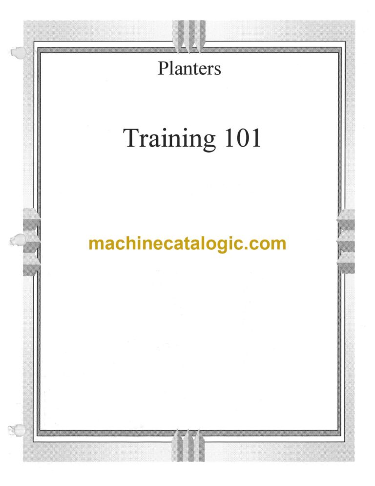 Case 955 Planters Training Manual