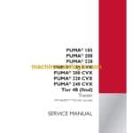 Case Puma 185, 200, 220 and Puma 185, 200, 220, 240 CVX Tier 4B Final Tractor Service Manual