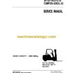 Clark SF20-30 D,L,G and CMP20-30 D,L,G Forklift Service Manual (SM711)