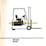 Clark TM12-25, 36Volt Forklift Operators Manual (OM-586)
