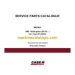 Case 940 Nutri-place Service Parts Catalogue