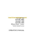 Case Farmall 90C, 100C, 110C, 120C Efficient Power Tractor Operator Manual