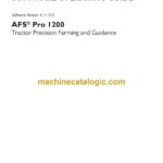 Case AFS Pro 1200 Tractor Precision Farming and Guidance Software Operating Guide