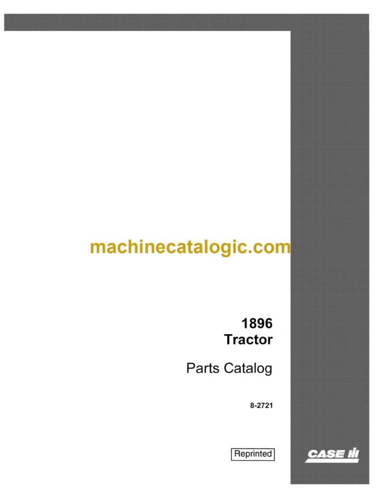 Case MaxCase 1896 Tractor Parts Catalogxum 115, 125, 135, 145, 150 Multicontroller Tractor Service Manual