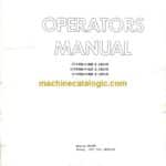 Clark CFY40B, CFYR50B, CFY50B Forklift Operators Manual (O-125)