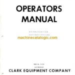 Clark CY100, CY120, CY140, CHY100, CHY120, CHY140 Forklift Operators Manual (O-153)