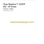 Case True-Tandem 335VT, 42-47 Foot Vertical Tillage Operator Manual