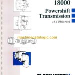 Clark 18000 Powershift Transmission 2&3 Speed Inline Maintenance and Service Manual