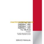 Case Farmall 90C, 100C, 110C, 120C Tier 4B Final Tractor Service Manual