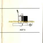 Clark AGT5 Forklift Operators Manual (OM-552)
