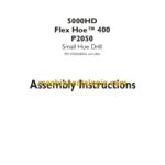 CNH 5000HD, Flex Hoe 400, P2050 Small Hoe Drill Assembly Instructions