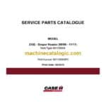 Case 2162 Draper Header Service Parts Catalogue