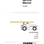 Clark GT30E, GT50E, GT60E Gas Towing Tractor Service Manual (SM607G)