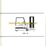 Clark ETR10 Forklift Operators Manual (OM-557)