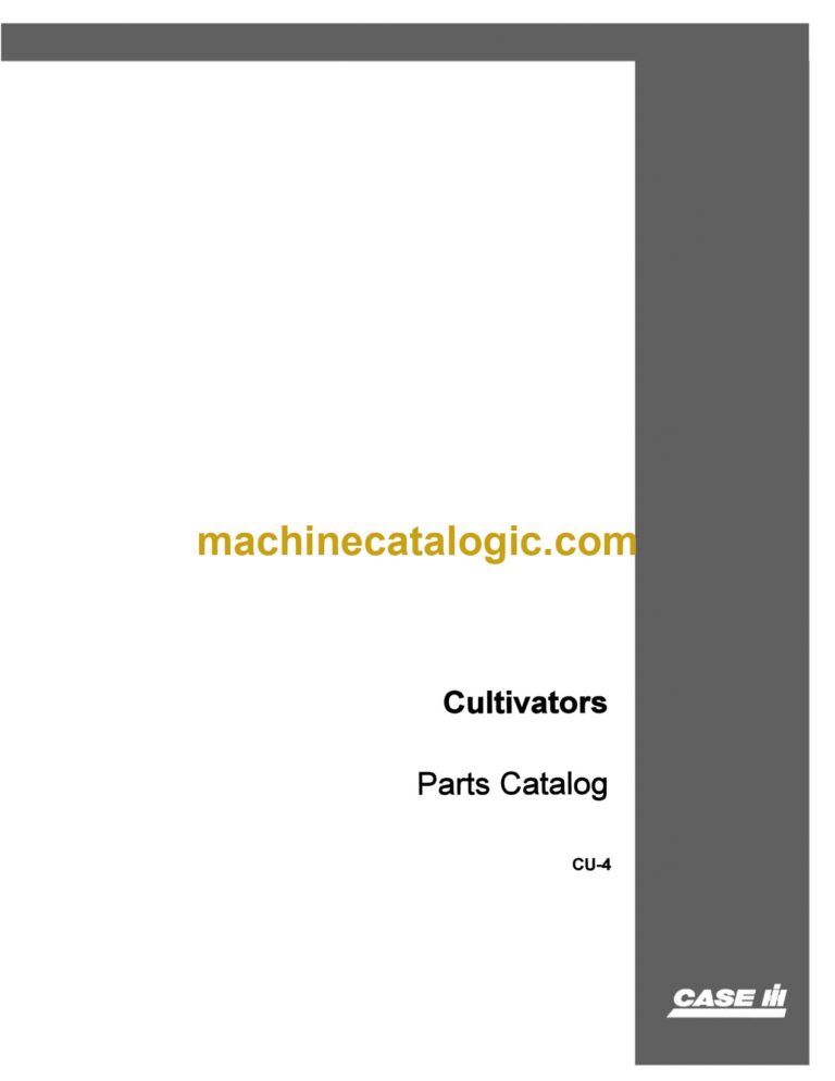 Case CU-4 Cultivators Parts Catalog