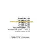 Case Maxxum 115, 125, 135, 145, 150 Multicontroller Stage 5 ActiveDrive 8 Tractor Operator Manual