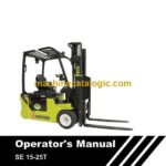 Clark SE 15-25T Forklift Operators Manual (OM-747)