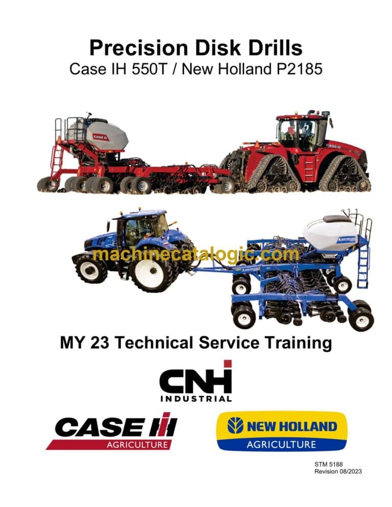 Case 550T and New Holland P2185 Precision Disk Drills Technical Service Training Manual