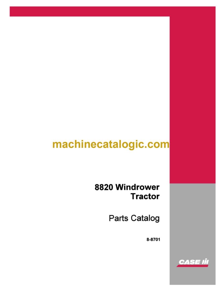 Case 8820 Windrower Tractor Parts Catalog