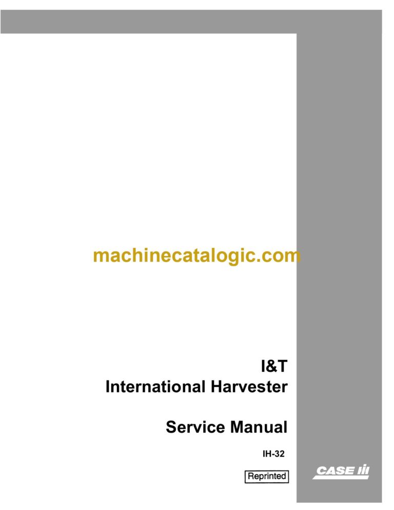 Case 706, 756, 806, 856, 1206, 1256, 1456, 2706, 2756, 2806, 2856, 21206, 21256, 21456 Harvester Shop Manual