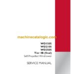 Case WD1505, WD2105, WD2505 Tier 4B Final Self-Propelled Windrower Service Manual
