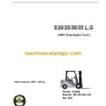 Clark S20, S25, S30, S35L, S35G HMC Theta Engine Truck Forklift Service Manual (SM1181)