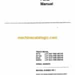 Clark NP15, NP15D, NP20, NBP22 Reach Truck Parts Manual (NP-7)