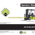 Clark SE25, SE30s, SE30, SE35 Forklift Operators Manual (OM-1325)