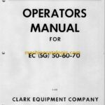 Clark EC(SG)50, 60, 70 Forklift Operators Manual (O-218)