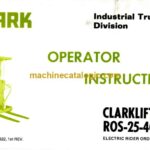 Clark ROS-25-40 Electric Rider Order Selector Operators Manual (OI-322)