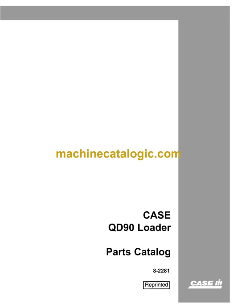 Case QD90 Loader Parts Catalog