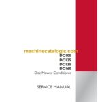 Case DC105, DC125, DC135, DC165 Disc Mower Service Manual