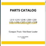 New Holland L213, L215, L218, L220, L223, L225, L230, C227, C232, C238 Compact Track and Skid Steer Loader Parts Manual