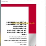 Case LB324S, LB324P, LB324R, LB334S, LB334P, LB334R, LB424S, LB424R, LB434S, LB434R, LB424S XL, LB424R XL, LB434S XL, LB434R XL Balers Service Parts Catalog