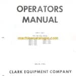 Clark C500 Y 160S, 180S, 200S, 225S, 250S, 200L, 225L, 250L, 300L Forklift Operators Manual (O-281)