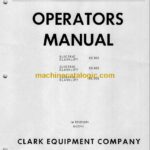 Clark EC30E, EC40E, EC50E Forklift Operators Manual (O-217)