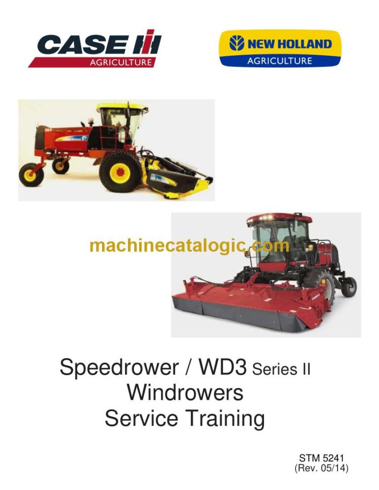 CNH Speedrower WD3 Series 2 Windrowers Service Training Manual