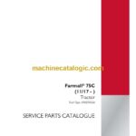 Case Farmall 75C Service Parts Catalogue