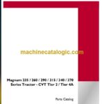 Case Magnum 235, 260, 290, 315, 340, 370 Tier 2, Tier 4A Series Tractor CVT Parts Catalog