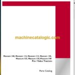 Case Maxxum 100, 110, 115, 120, 125, 130, 140 Pro Value Tractors Parts Catalog