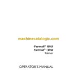 Case Farmall 110U, 120U Tractor Operator Manual