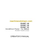 Case Puma 140, 150, 165 Tier 4B Final ActiveDrive 6 Tractor Operator Manual
