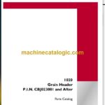 Case 1020 Grain Header Parts Catalog