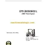 Clark GTS20, GTS25, GTS30, GTS33L HMC Theta Engine Forklift Service Manual (SM1170)